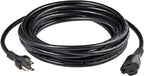 Amazon Basics Extension Cord, 20 Ft, 3 Prong Outlet Extender, Indoor Extension Cord, 13 Amps, 125V, Black