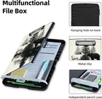 Clipboard with Storage Box & Pen Holder,Heavy Duty Clip Boards 8.5x11 for Nursing,High Capacity,School & Office Supplies,Deer Bear Forest