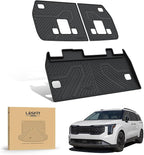 LASFIT Cargo Mat & Backrest Mats for Kia Carnival 2026 2025 2024 2023 2022 / Kia Carnival Hybrid 2025-2026, All Weather TPE Custom Fit Car Trunk Mats Cargo Liners Accessoires, Black