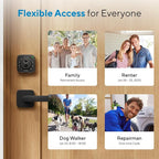 ULTRALOQ Bolt Fingerprint WiFi Smart Lock, Works with Apple Home, Siri, Alexa, Keyless Entry with Fingerprint ID, App Remote Control, Keypad Deadbolt, BHMA Cert., Easy Install, IP65, Black