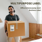 L LIKED 4x6 Direct Thermal Labels, 500pcs Perforated Fanfold, Compatible Zebra & Rollo Printers