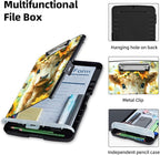 Clipboard with Storage Box & Pen Holder,Heavy Duty Clip Boards 8.5x11 for Nursing,High Capacity,School & Office Supplies,Sunflower Calf