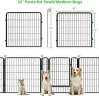 Decorative Metal Garden Fence Add-on Fence Panels, 32in(H) x 5.3Ft(L) No Dig Fence 2 Panels Fencing for Dogs Animal Barrier Fence Garden Fencing for Yard, Patio, Without Gate