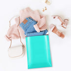 Fuxury Large Poly Mailers 14.5x19'' 100Pc, Waterproof Shipping Bags for Clothing, Strong Adhesive Mailers Poly Bags for Small Business Suppliers, Durable Shipping Envelopes Mailing Bags Teal