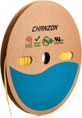 Chanzon 2:1 Ratio - 80Ft Roll - 1/8" (3mm) Heat Shrink Tubing 2:1(25M Total Length) Yellow Polyolefin Sleeving Wrap Shrinking 2 to 1 1pcs