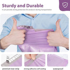 Fuxury Poly Mailers 12x15.5Inch 50 Pcs, Waterproof Shipping Bags for Clothing, Strong Adhesive Heavy Duty Shipping Mailing Envelopes, Self Seal Mailers Poly Bags for Business,Light Purple