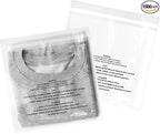 iMailer - 1000 Pcs - 8" x 10", Suffocation Warning Self Seal Clear Plastic Poly Bags 1.6 Mil for Clothing, T-Shirt, Brochure, Prints, Handicraft Gift-Permanent Glue