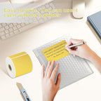 3 X 5 Inch Printable Waterproof Rectangle Color Coding Labels, 300 Per Roll Adhesive Color Coding Stickers for Bar-Codes, Address, Small Business Labeling, Gold