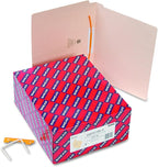 Smead End Tab Fastener File Folder, Shelf-Master® Reinforced Straight-Cut Tab, 1 U-Clip Fastener, Letter Size, Manila, 50 per Box (34112) (Pack of 4)