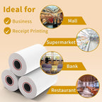 MFLABEL® 2500 Rolls 2 1/4" x 85' Thermal Paper Cash Register POS Receipt Paper