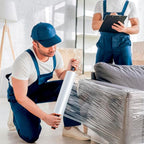 TAPEBEAR 4 Rolls Stretch Wrap Heavy Duty 15" x 1000 Ft, 80 Gauge Industrial Strength Shrink Wrap, High Performance Clear Plastic Wrap Self-Adhering for Furniture Moving, Luggage Packing, Pallet Wrap