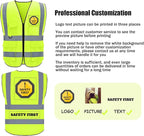 BeautyWill Custom Safety Vest Logo Class 2 High Visibility Reflevtive Vest Outdoor Protective Workwear