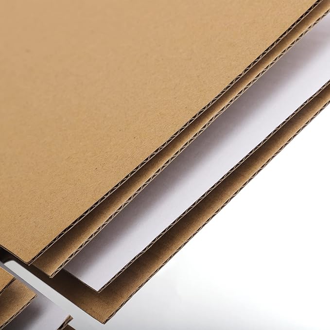 Eupako 4x4x4" Cardboard Box Mailers 25 Pack White Cube Corrugated Small Shipping Boxes for Mailing