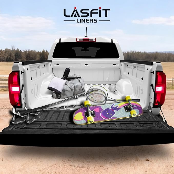 LASFIT Truck Tailgate Mat 2015-2022 for Chevrolet Chevy Colorado & GMC Canyon, All Weather TPE Tailgate Protector Liner for Chevy Colorado/GMC Canyon Tailgate Accessories (Not Fit Drop-in Liners)