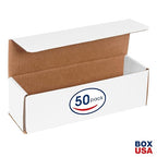 Box USA BM1033 10"L x 3"W x 3"H, White (Pack of 50)