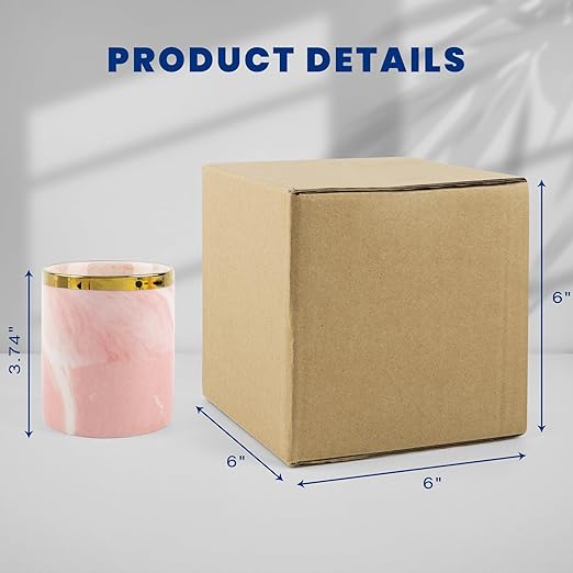 Golden State Art 6x6x6 Inches Shipping Boxes 28 Pack, Brown Corrugated Cardboard Box for Small Business Mailing Shipping and Storage