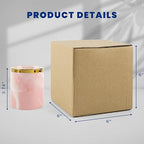 Golden State Art 6x6x6 Inches Shipping Boxes 28 Pack, Brown Corrugated Cardboard Box for Small Business Mailing Shipping and Storage
