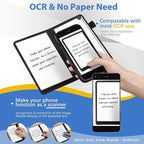 6 Sides Whiteboard Notebook Portable Whiteboard Dry Erase Notebook Portable Dry Erase Board Double Sided Folding Whiteboards White Board for Office Study Meeting(Black,A6: 4.5"×6”)
