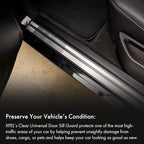 XPEL Clear Universal Door Sill Guard - 60" x 2.75" - Ultimate Protection for Car or Truck Door Sills against High Traffic and Damage, Easy to Install Interior Protection Film Kit