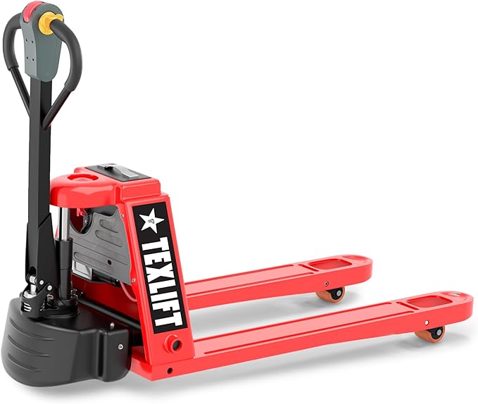 Full Electric Power Pallet Jack – Standard Duty Pallet Truck 3300 Lb Capacity, 48” L x 27” W Fork Size, Plug-in 48V/15A Lithium Battery – Max Lift Height 7.8 Inch - (US-EPT33K-FE)
