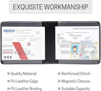 CANOPUS Car Registration and Insurance Holder, Magnetic Closure, Embossed Card Document Holder, Vehicle Glove Box Organizer, Wallet for Auto, SUV, Motorcycle, Truck, Waterproof, SUV Model