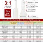 Chanzon 3:1 Ratio - 80ft Roll - Heat Shrink Tubing 1-1/4" (30mm) - Marine Grade Waterproof Adhesive Lined - (25M Total Length) White Polyolefin Sleeving Wrap Shrinking 3 to 1 Ratio 1pcs