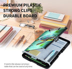 Clipboard with Storage High Capacity Plastic Nursing Clipboards with Pen Holder File Folder Storage Box Clipboard with Heavy Duty Clips for Teacher,Doctor,Offices-Sea Turtles