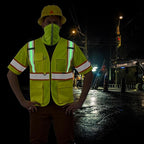 AYKRM 11 color High Vis Reflective Safety Vest for Women Men Security Pocket Zipper