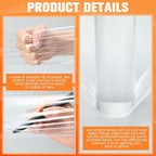Jutom 16 Pcs Stretch Wrap Roll Plastic Wrap for Moving with 2 Handles 5" x 1000 ft Packaging Shrink Film Self Adhering Shipping Supplies for Moving Furniture Pallet(Clear, Orange)