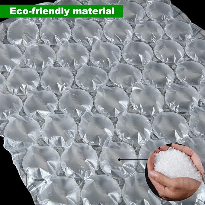 RHBLME 15.8 Inch Wide x 984 Feet Length Moving Bubble Shipping Wrap Roll, 300M Long Air Cushion Packing Inflatable Large Bubble Shipping Wrap for Moving Packing Mailing (Need Machine Inflate)