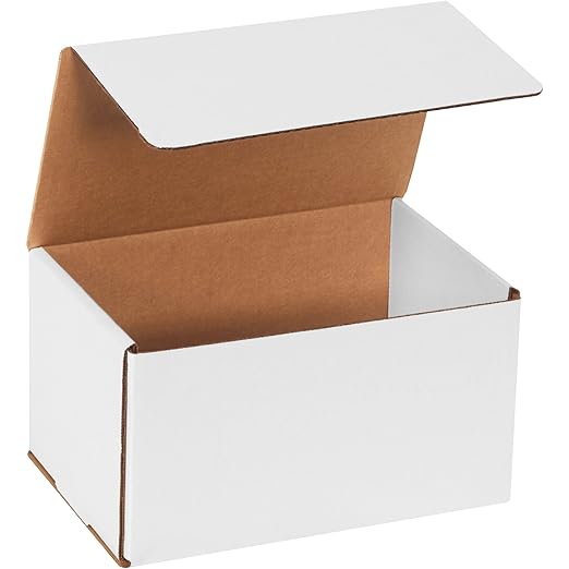 Box USA BM965 9"L x 6"W x 5"H, White (Pack of 50)