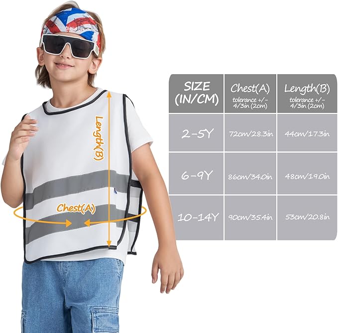 A-SAFETY Kids High Vis Reflective construction Safety vest customized LOGO