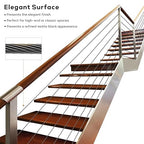 3/16" Black T316 Stainless Steel Cable, 250FT Marine Grade Black Wire Rope Aircraft Cable, 1x19 Strands for Deck Railing, Balcony, Fence, and DIY Balustrades
