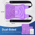 APEXUP Ice Pack for Knee Pain Relief, Large Reusable Wrap After Surgery, Flexible Gel Cold Pack for Injuries, Pain Relief for Back, Shoulder, Elbow, Ankle and Leg (Purple, L 1PK)