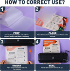 CAREGY Thermal Laminating Pouches,330 Pack Laminating Sheets, 3 Mil, 9 x 11.5 Inches Lamination Sheet Paper for Laminator, Round Corner Letter Size, Office and School Supplies