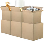 The Boxery Moving Boxes 25-Pack Small | 15x10x10 inch Brown/Kraft Corrugated Cardboard Packing, Moving & Storage for Business/Home – Durable - Eco-Friendly, Recyclable - Made in the USA