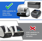 4" x 6" Shipping Labels Compatible with Dymo 1744907 Thermal Postage Labels, Ultra Strong Adhesive & Perforated, Compatible with Dymo 4XL & Zebra Desktop Printers [16 Rolls/3520 Labels]