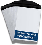 White Plastic Poly Mailers 9"x12" | Shipping Bags for Clothing, Books, and Accessories | Durable Shipping Envelopes | Waterproof, Tear-Proof with Strong Self-sealing Adhesive | 100-Pack