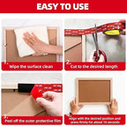 Double Sided Tape Heavy Duty 1in x 10ft, Heavy Duty Removable Mounting Tape, Adhesive Strips Double Sided Mounting Tape, Strong Foam Tape for Walls Picture Hanging Poster, Car, LED Strip Light