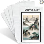 5 Pack 28x40in Cushion Foam Pouches Moving Packaging Supplies Shockproof