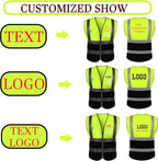 Personalized High Reflective Safety Vest Custom Hi Vis Safety Vest Men Women Construction Workwear Security Vest