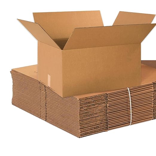 Box USA Shipping Boxes 24"L x 18"W x 12"H 15-Pack Large Single Walled Corrugated Boxes for Shipping, Packaging, Moving, Storage Box for Home or Business, Strong Wholesale Bulk Boxes