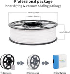 iSANMATE ASA-GF 3D Printer Filament, 15% Glass Fiber Reinforced, Superior Weather & UV Resistance, High Strength & Thermal Stability for Outdoor & High-Impact Applications (1kg, White)