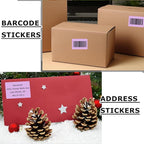 3" x 2" Thermal Labels Stickers Purple, Square Thermal Shipping Stickers, Multipurpose Inventory Self-Adhesive Direct Thermal Label for Small Business (500 Labels/Roll)
