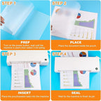 CAREGY 100 Pack Laminating Sheets, Hold 11 x 17 Inch Sheet, 3 Mil Clear Thermal Laminating Pouches 11.5 x 17.5 Inch Lamination Sheet Paper for Laminator, Round Corner