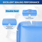 APEXUP Gel Ice Packs for Injuries Reusable, Flexible Double Sided Cold Packs for Injuries, Ice Pack for Knee, Shoulder, Back, Hip, Leg, Arm (Blue, L, 1PK)