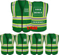 Safety Vest Reflective High Visibility with 5 Pockets ＆Zipper Class 2 Adult Unisex Construction Security Workwear