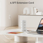 Power Strip Tower (Fast Charge 3A, 6.5 FT (2 Pack))