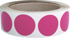 Royal Green Colored Label Dot Stickers for Inventory and Labeling - 25mm/1 Inch Round Sticker in Pink (1Roll - 600 Pack)