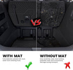 LASFIT Cargo Mat & Backrest Mats for Kia Carnival 2026 2025 2024 2023 2022 / Kia Carnival Hybrid 2025-2026, All Weather TPE Custom Fit Car Trunk Mats Cargo Liners Accessoires, Black